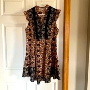 Boutique Tunic or Dress, Size M, Fall colors